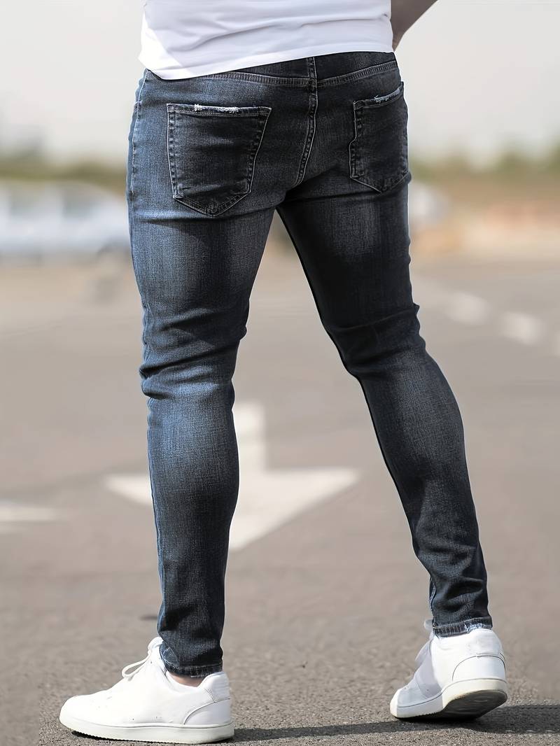 Malcolm – Herren-Jeans im Used-Look