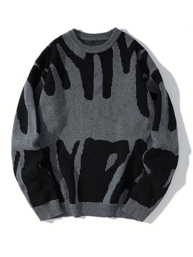 Grauer Herrenpullover