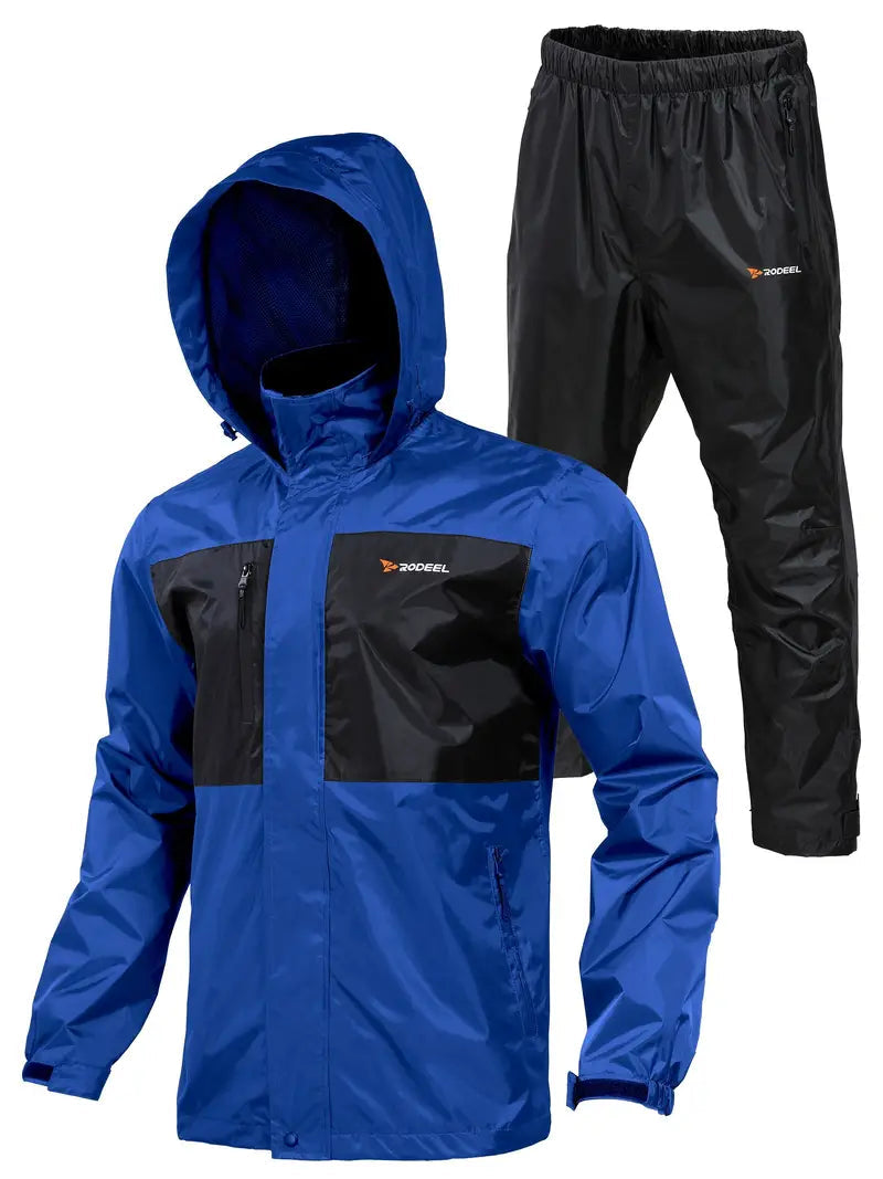 Komfortable und Atmungsaktive Regenjacke mit Hose für Herren | Ideal für Outdoor-Aktivitäten