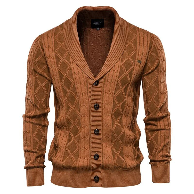 Waylon - Kuschelige und Legere College-Strickjacke