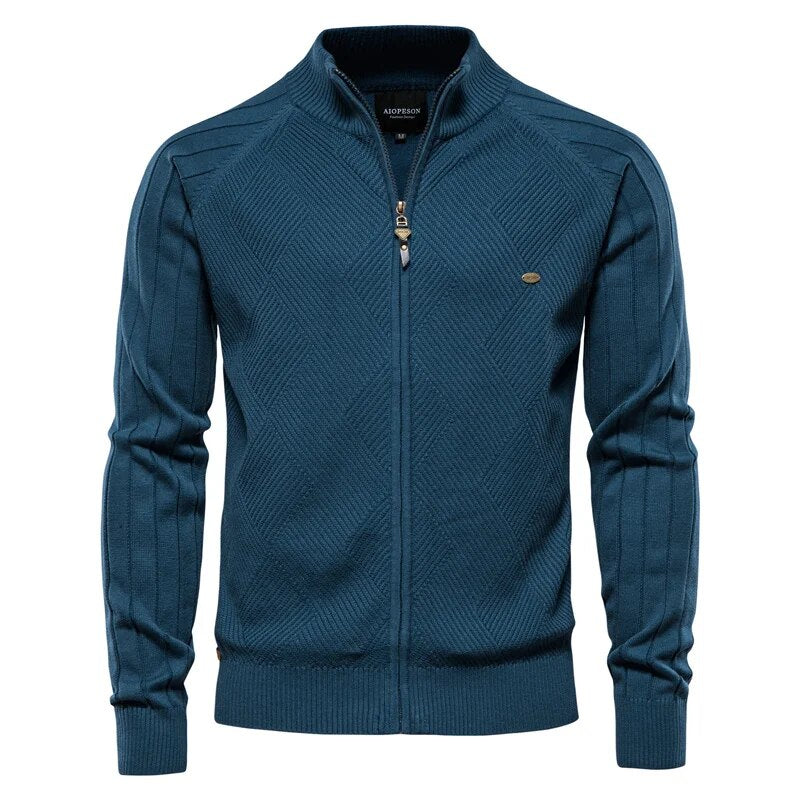 Waylon - Kuschelige und Legere College-Strickjacke