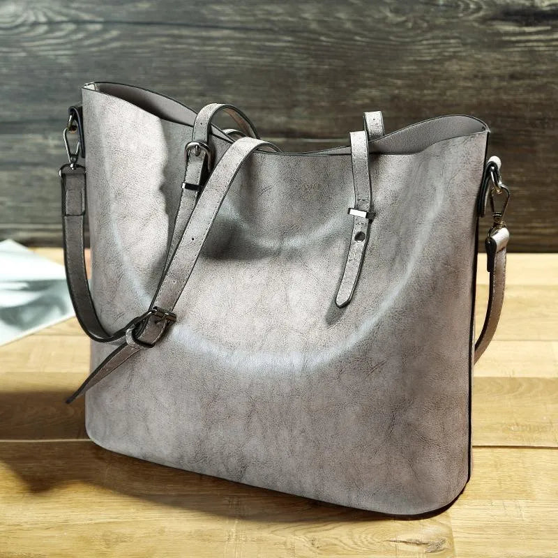 Jamie | Damen Vintage Leder Schultertasche