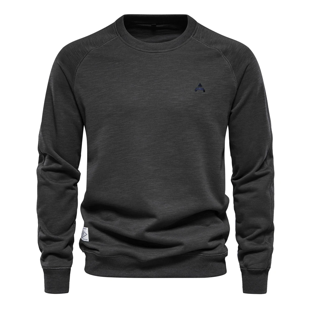 Herrenpullover mit Raglanärmeln und Rundhalsausschnitt - Lässiger Stil