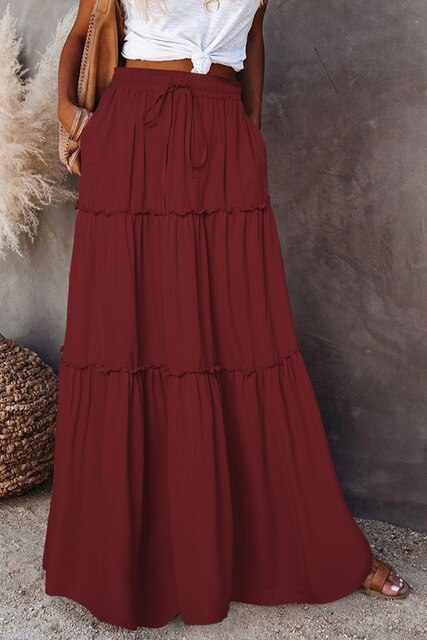 NATALIE Damenrock mit Hoher Taille – Eleganter, Femininer Designrock aus Hochwertigem Stoff