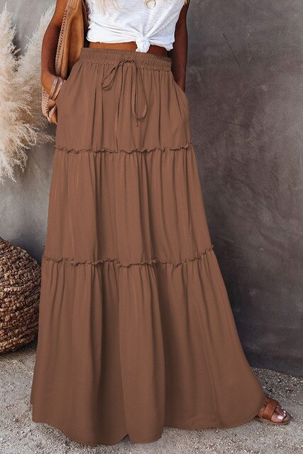 NATALIE Damenrock mit Hoher Taille – Eleganter, Femininer Designrock aus Hochwertigem Stoff