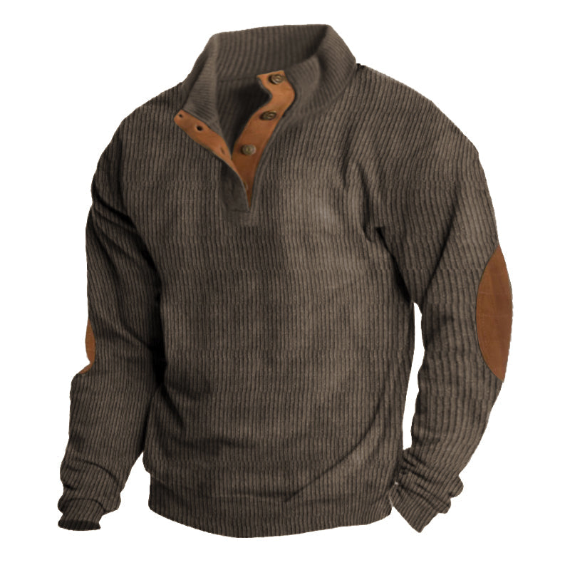 Strickpullover mit Knopfleiste