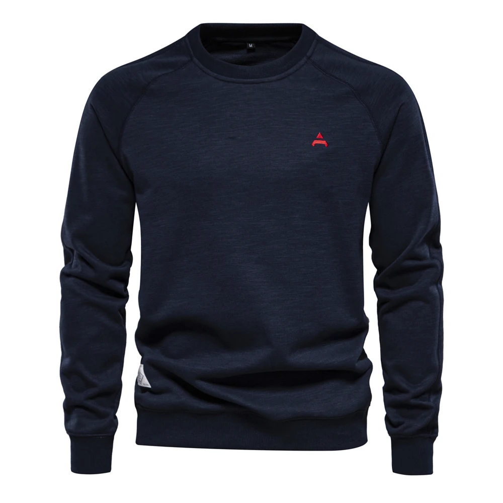 Herrenpullover mit Raglanärmeln und Rundhalsausschnitt - Lässiger Stil
