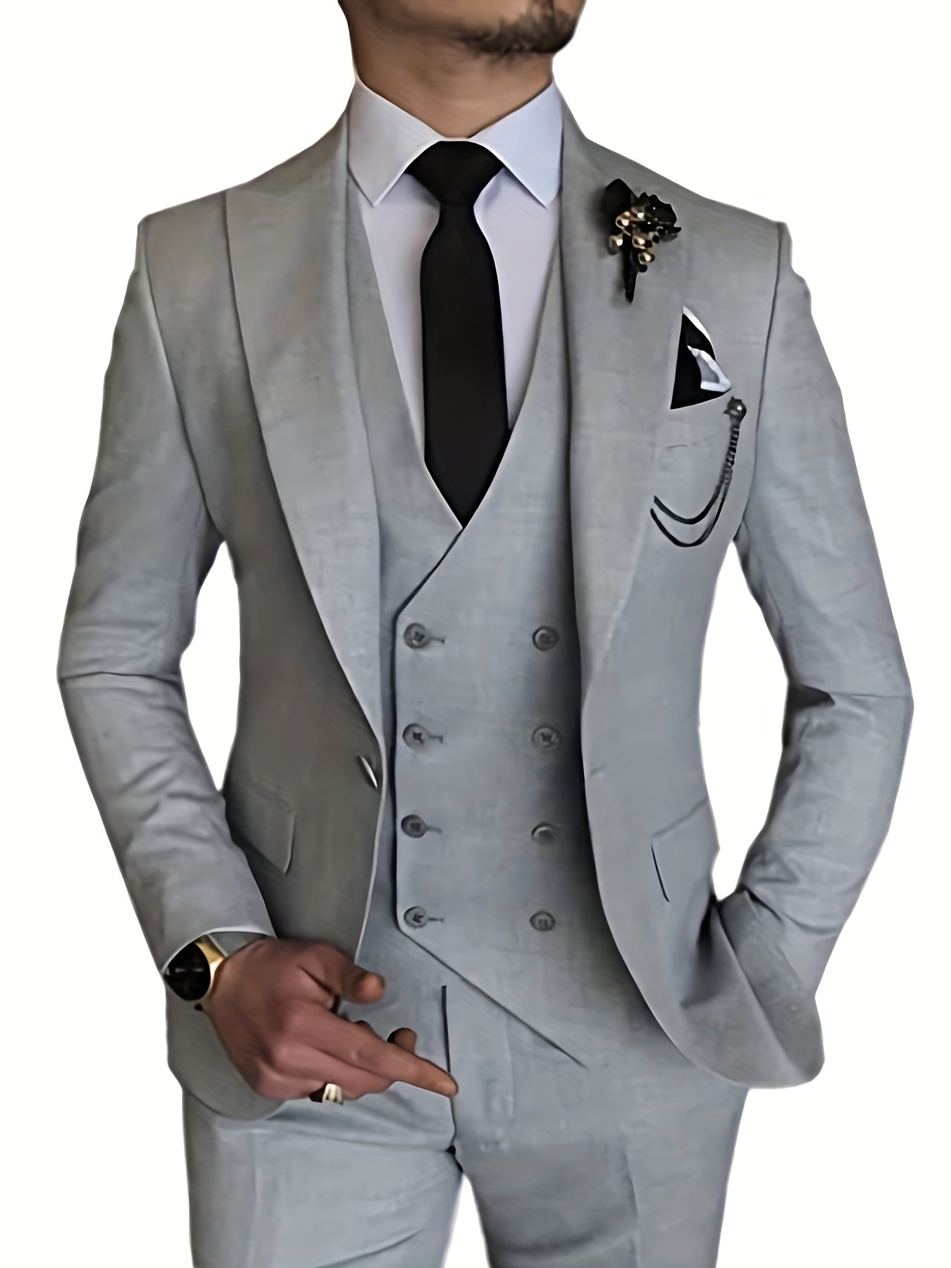 Orson Herrenanzug - Eleganter 3-teiliger Slim Fit