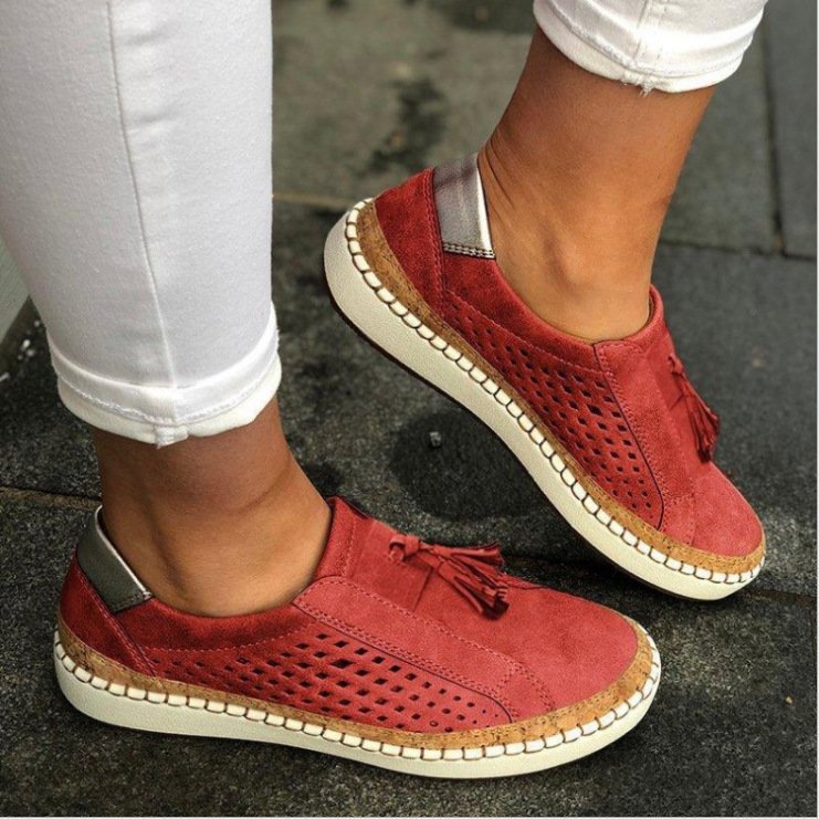 Laura I Atmungsaktive Slip-ons mit orthopädischer Unterstützung