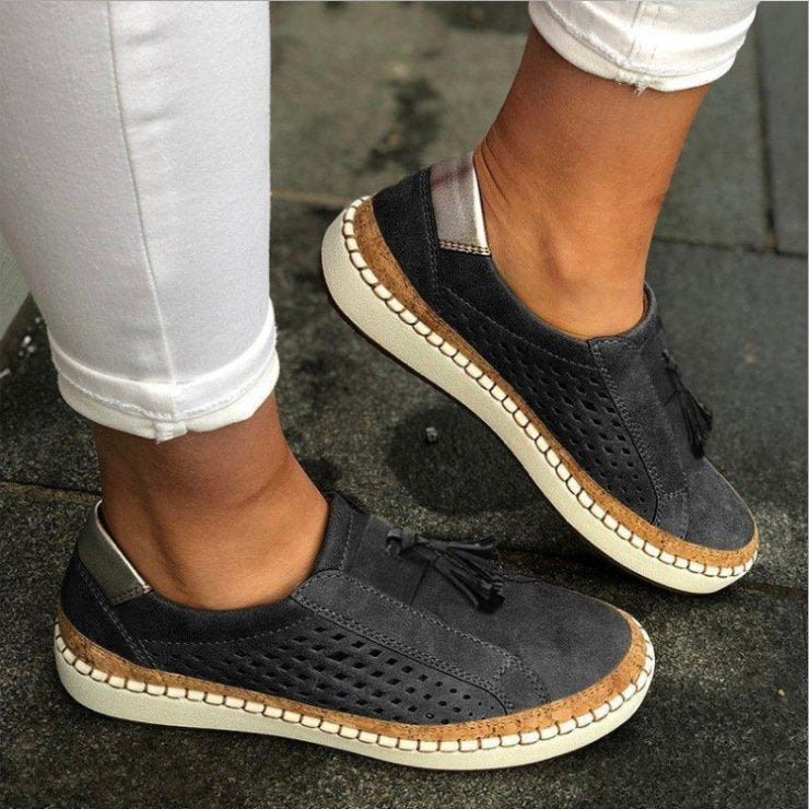 Laura I Atmungsaktive Slip-ons mit orthopädischer Unterstützung