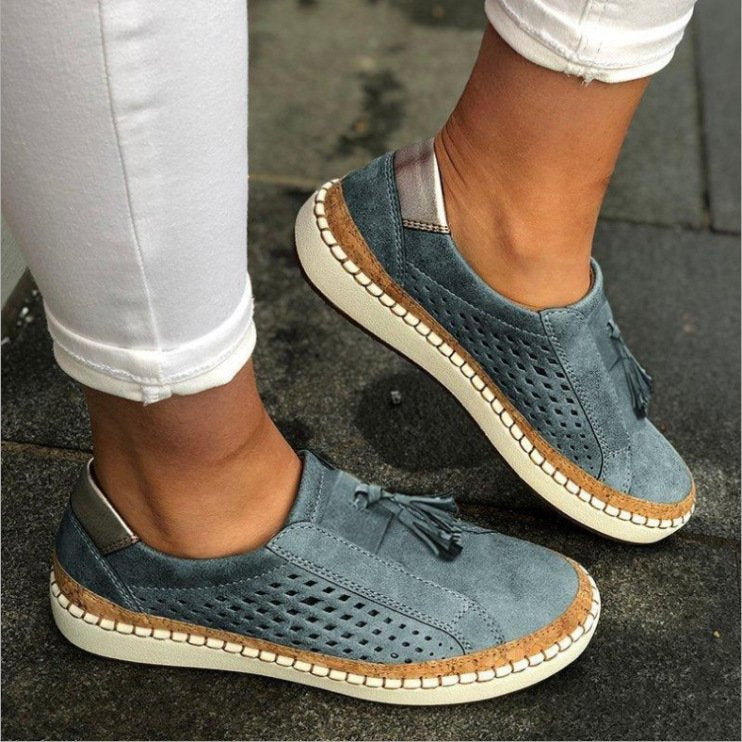 Laura I Atmungsaktive Slip-ons mit orthopädischer Unterstützung