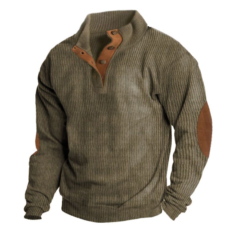Strickpullover mit Knopfleiste