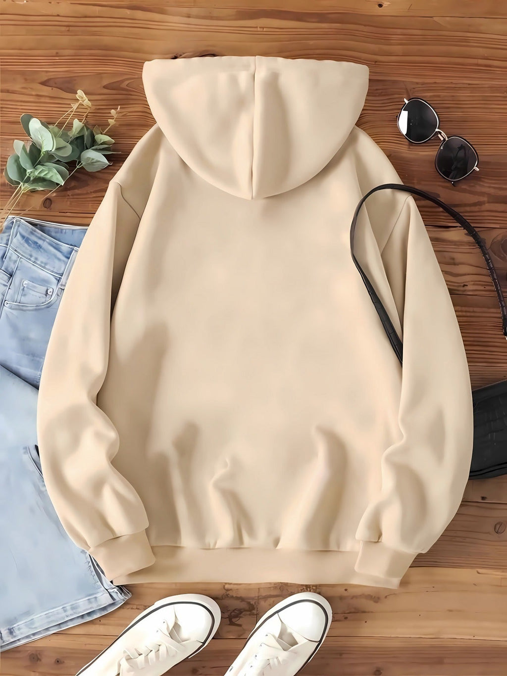 Eleganter Damen-Hoodie mit Katzenmotiv und Kapuze | Perfekt für den Alltag
