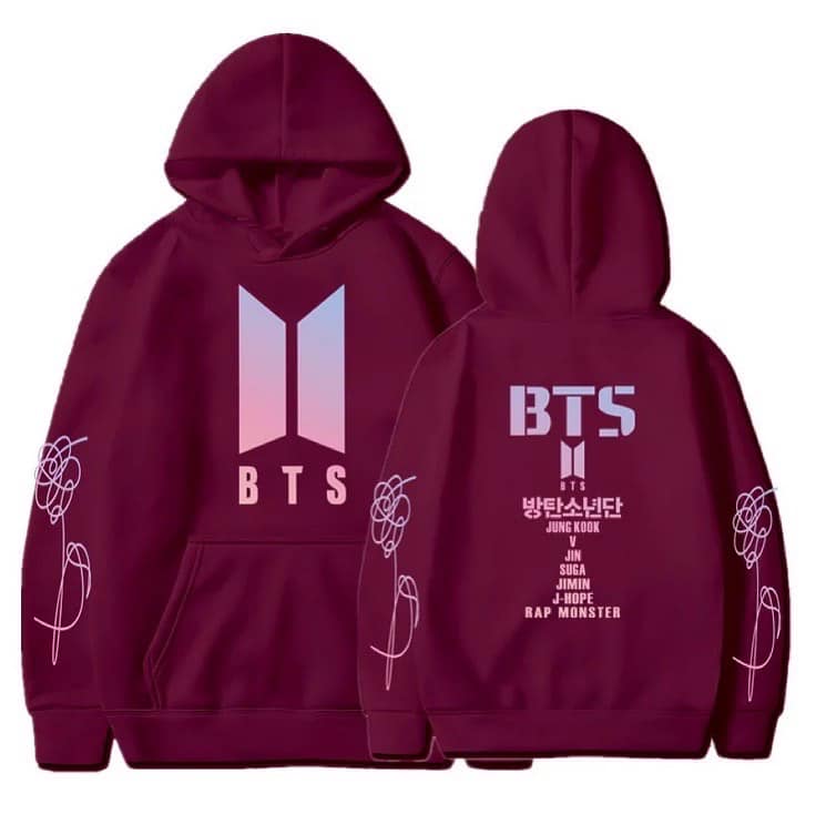 BTS Unisex Hoodie Casual Sweatshirt Cosplay Jacket Top