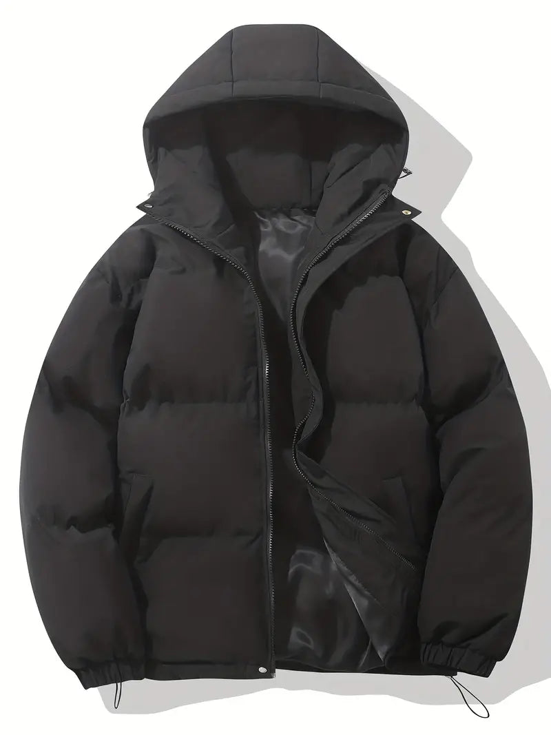 Warme Kapuzenjacke im klassischen Design
