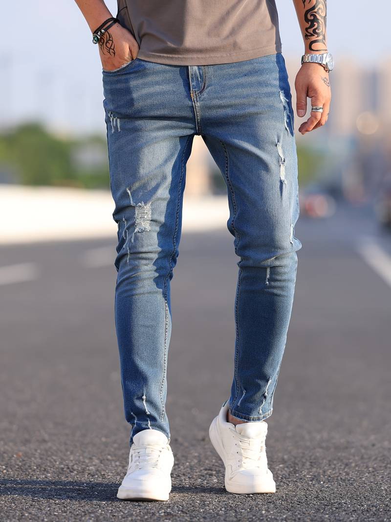 Malcolm – Herren-Jeans im Used-Look