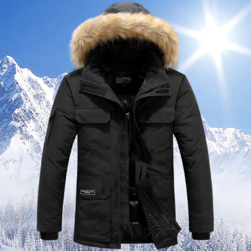 Tom - Winterjacke mit Kunstfellkapuze