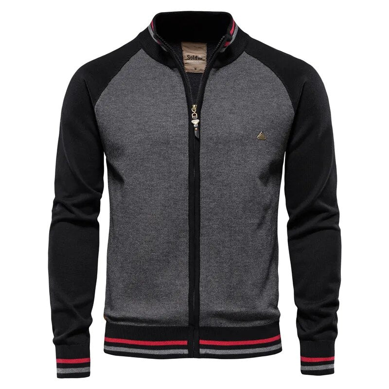 Waylon - Kuschelige und Legere College-Strickjacke