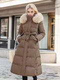 Alexa - Eleganter langer Parka-Mantel