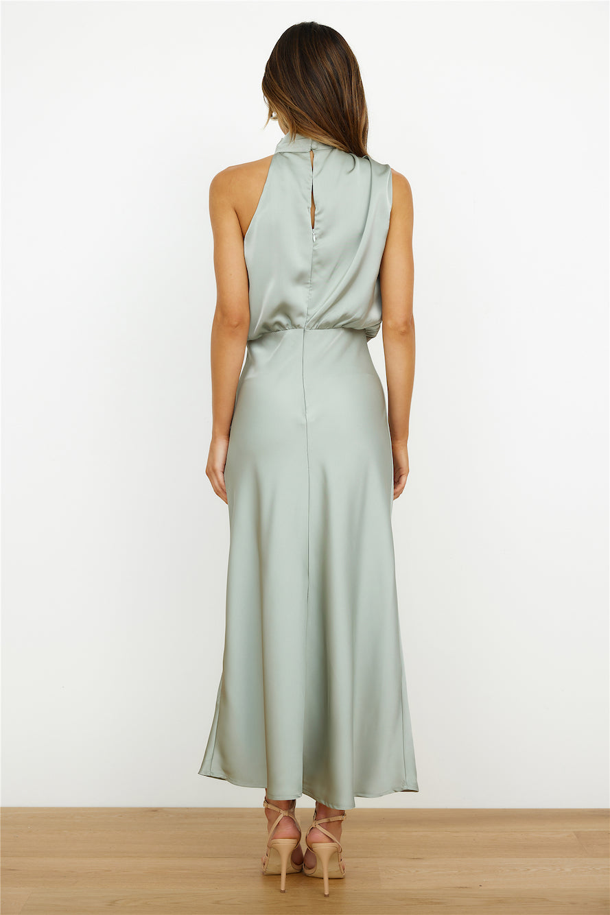 Elise - Elegantes Satin-Maxikleid