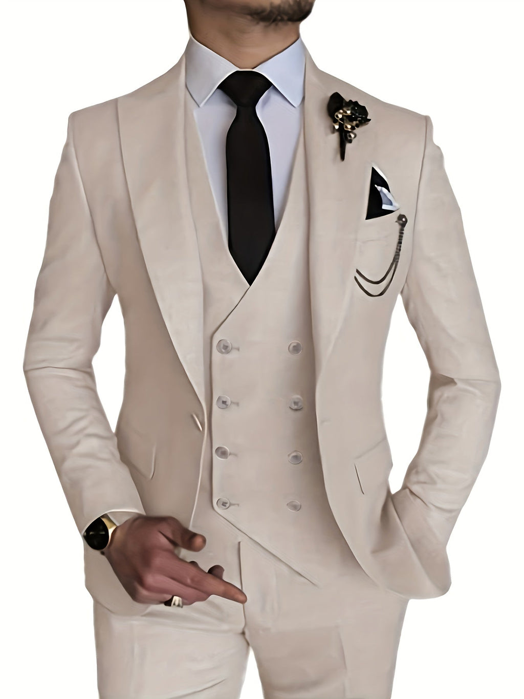 Orson Herrenanzug - Eleganter 3-teiliger Slim Fit