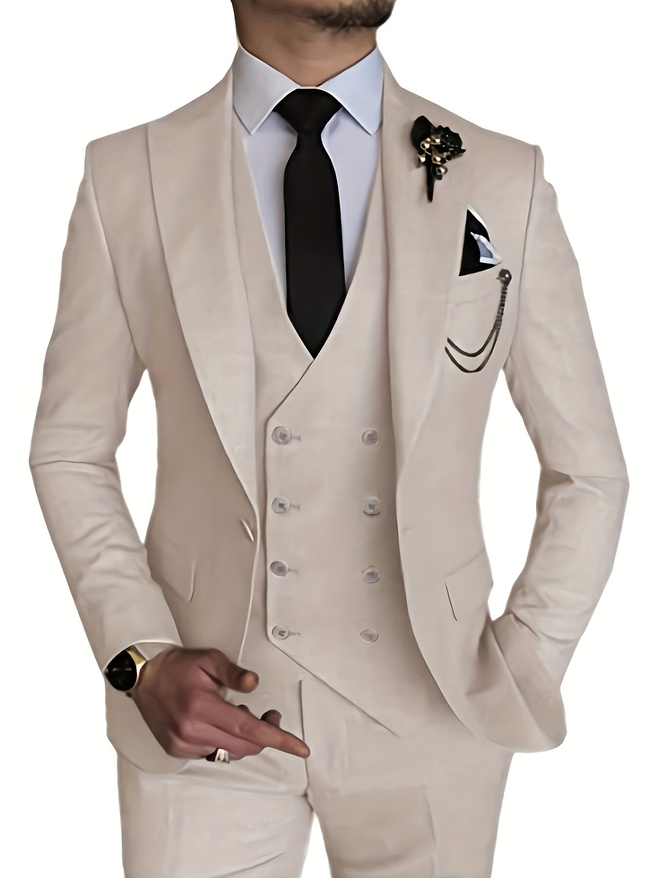 Orson Herrenanzug - Eleganter 3-teiliger Slim Fit