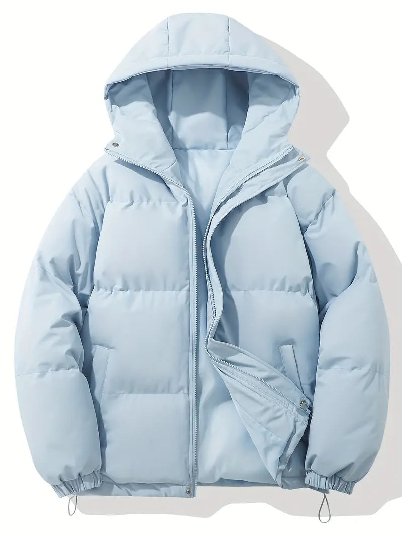 Warme Kapuzenjacke im klassischen Design