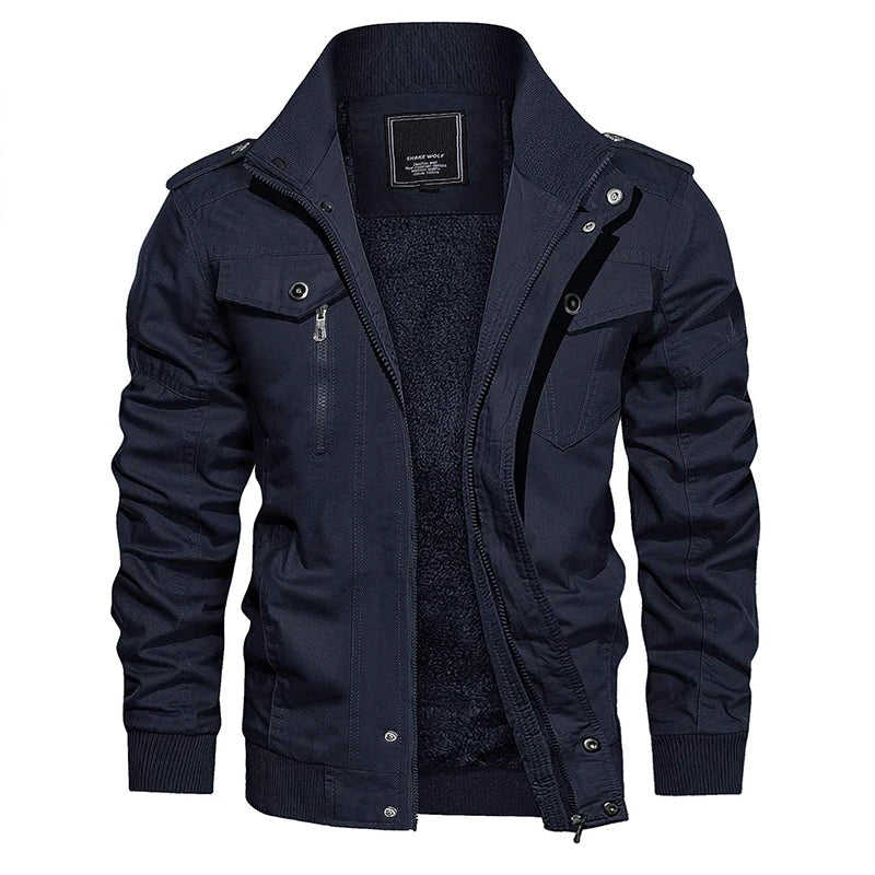 Moderne, trendige Herren-Bomberjacke mit weichem Innenfutter | Ideal für den Alltag