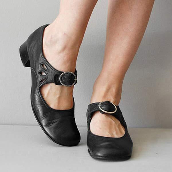 Vintage Orthopädische Schuhe mit Runder Zehe - Modell Opal