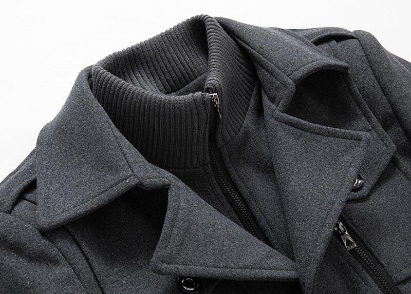 Nathan's Winter Elegance Wool Blend Coat