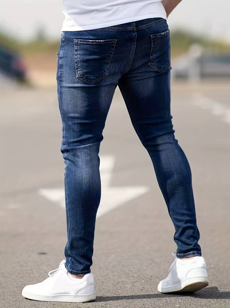 Malcolm – Herren-Jeans im Used-Look