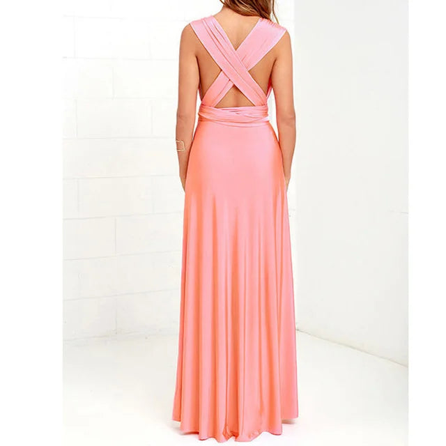 Slitherio - Elegantes Langes Leinenkleid - Bequem für Besondere Anlässe für Damen
