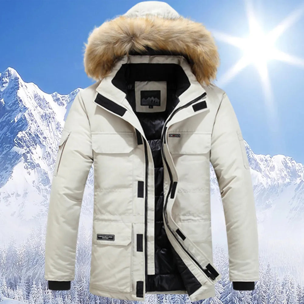 Tom - Winterjacke mit Kunstfellkapuze