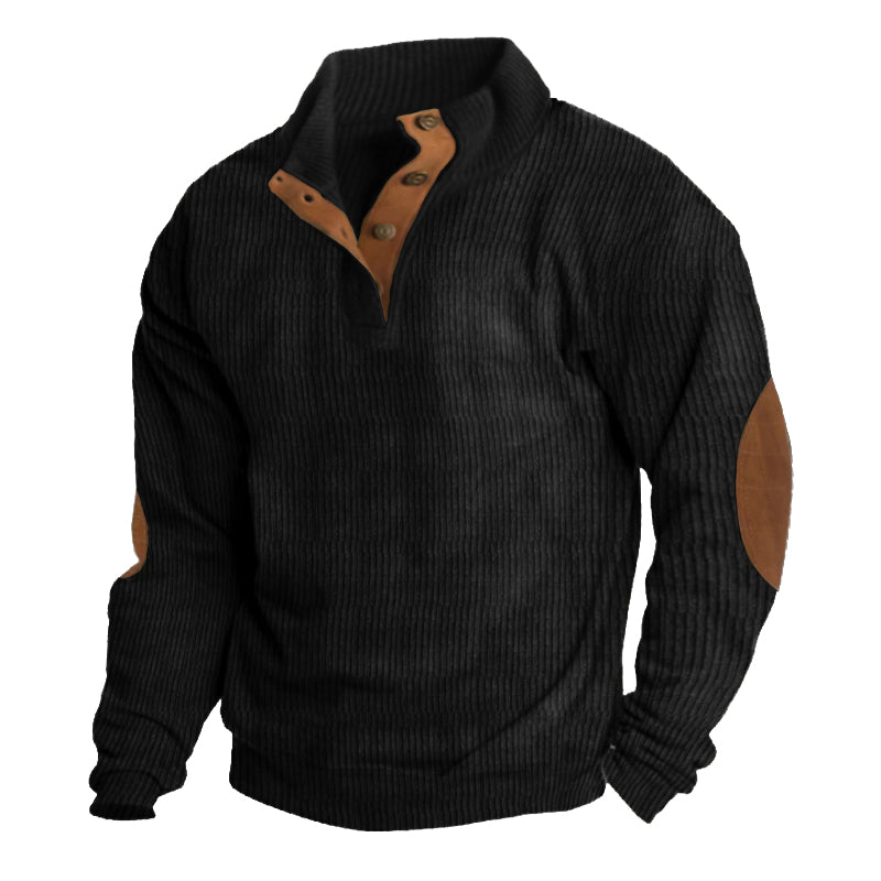 Strickpullover mit Knopfleiste