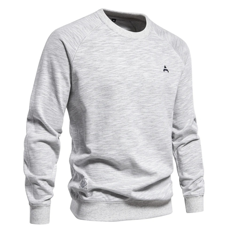 Herrenpullover mit Raglanärmeln und Rundhalsausschnitt - Lässiger Stil
