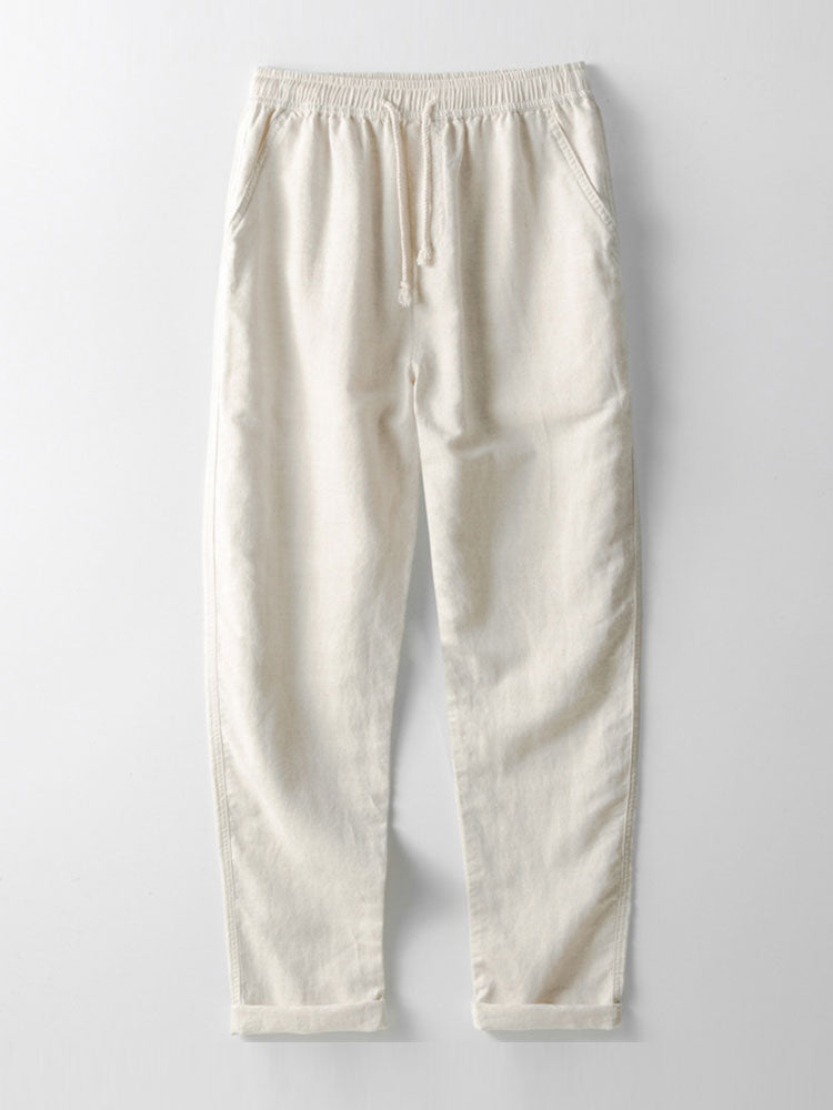 Herren Sommer-Set: Kurzarmbluse und Leinenhose