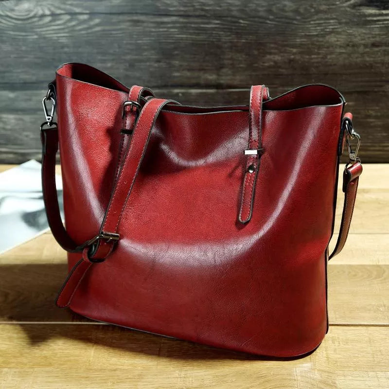 Jamie | Damen Vintage Leder Schultertasche