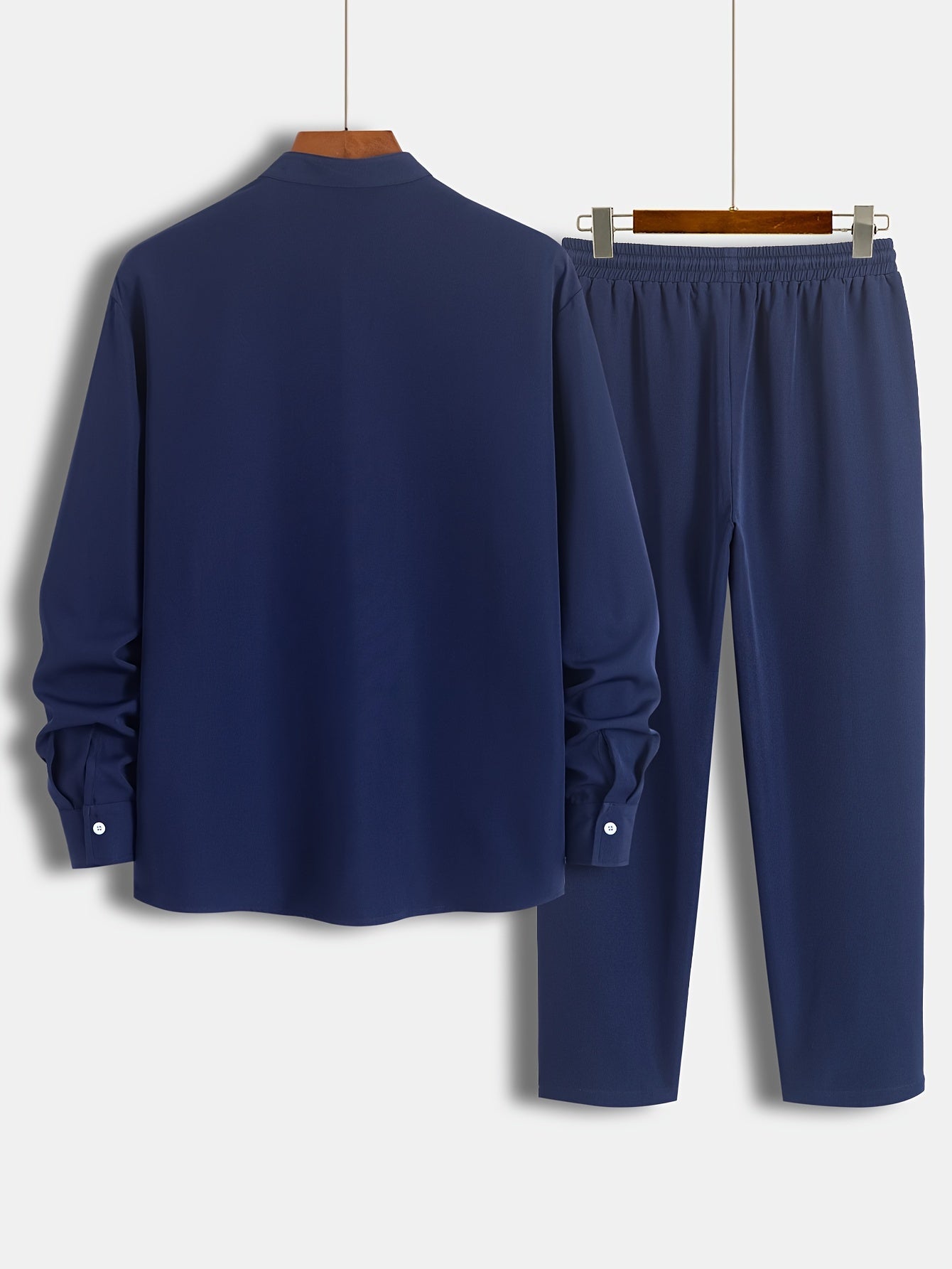 Bequemer Strick-Rundhals-Sweatshirt und Jogger-Trainingsanzug für Herren | Ideal für entspannte Tage