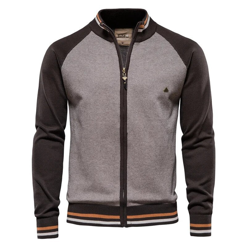 Waylon - Kuschelige und Legere College-Strickjacke
