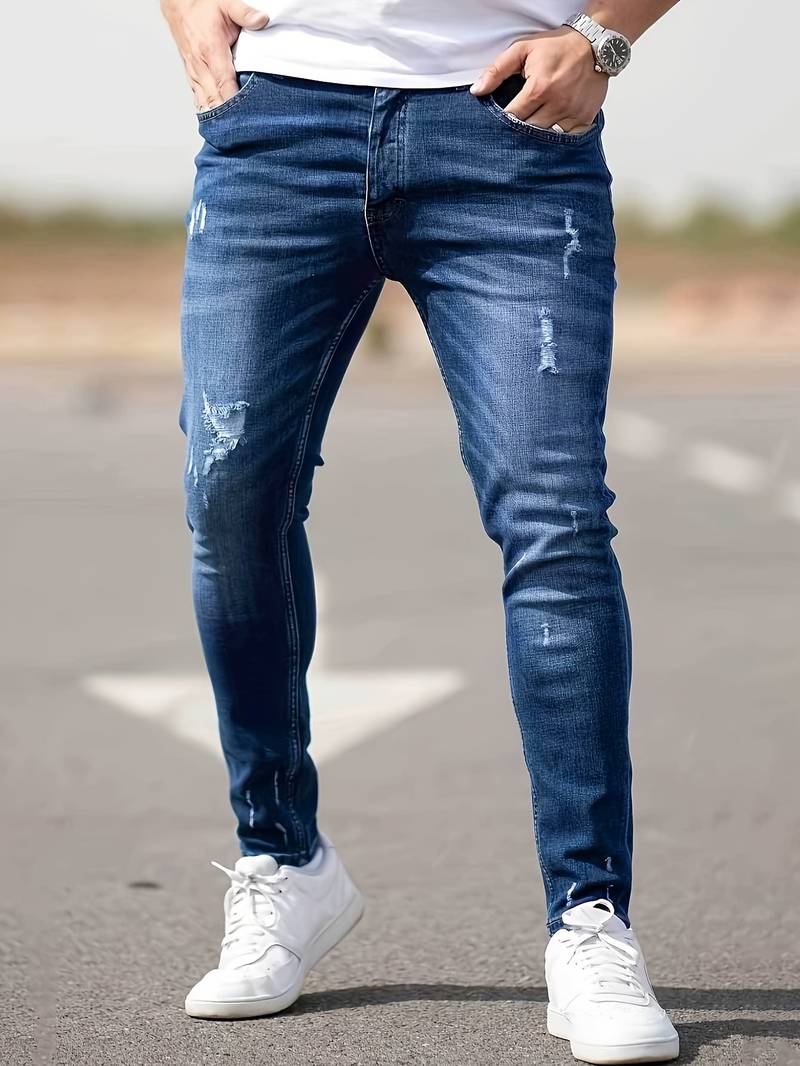 Malcolm – Herren-Jeans im Used-Look