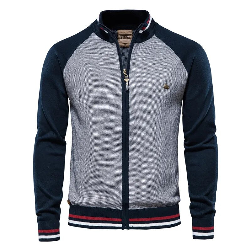 Waylon - Kuschelige und Legere College-Strickjacke