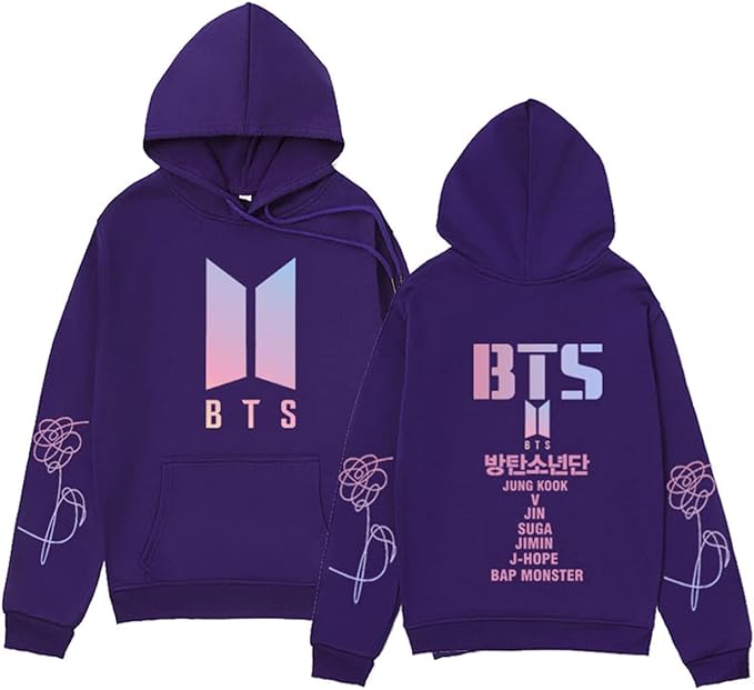 BTS Unisex Hoodie Casual Sweatshirt Cosplay Jacket Top