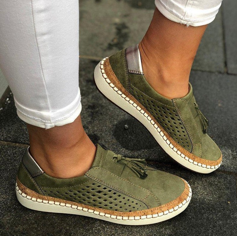 Laura I Atmungsaktive Slip-ons mit orthopädischer Unterstützung