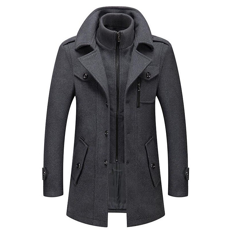 Nathan's Winter Elegance Wool Blend Coat