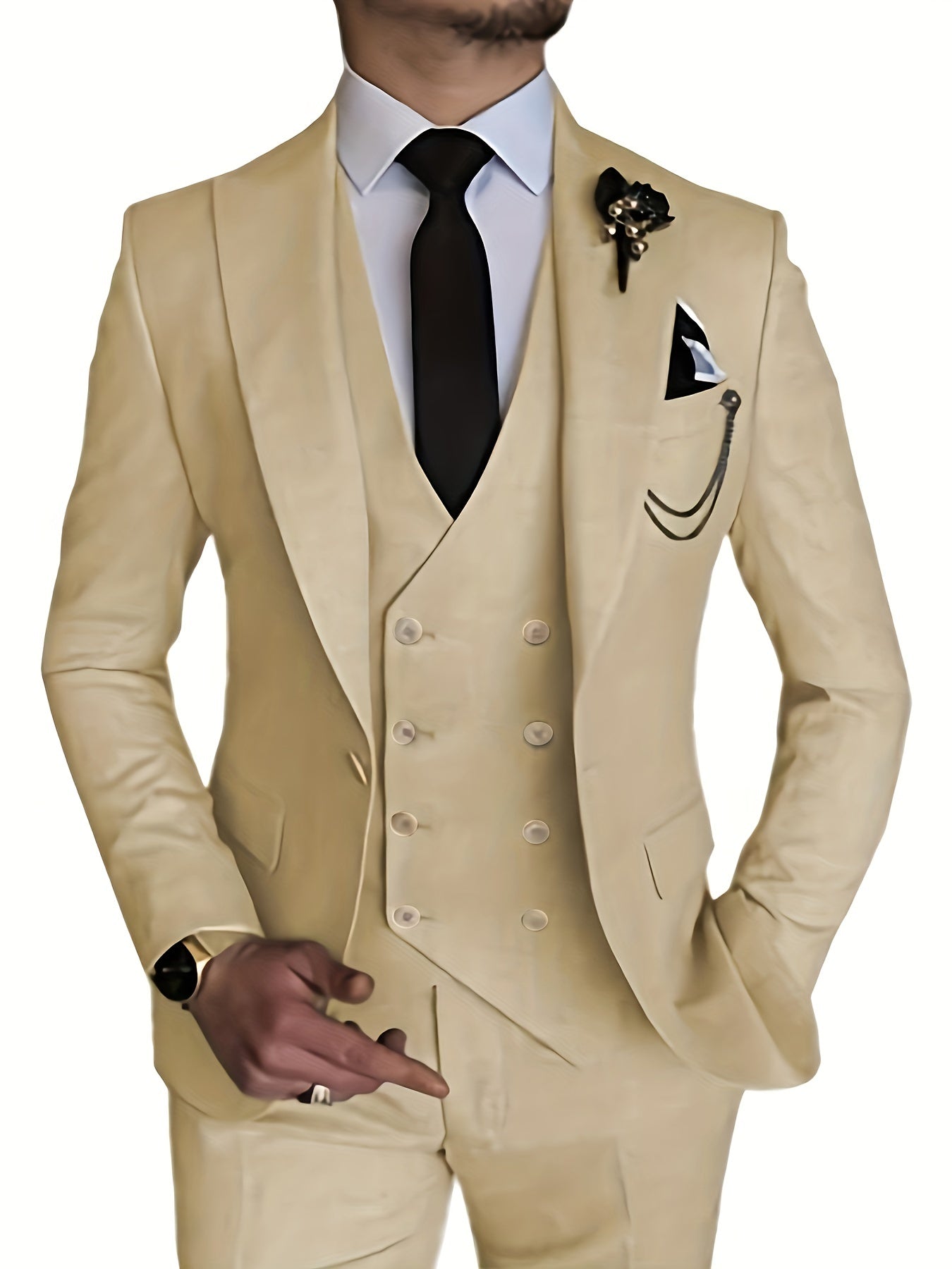 Orson Herrenanzug - Eleganter 3-teiliger Slim Fit