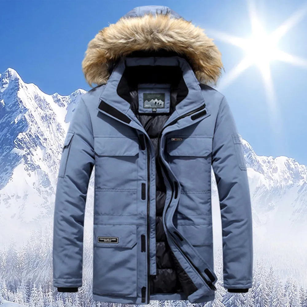 Tom - Winterjacke mit Kunstfellkapuze