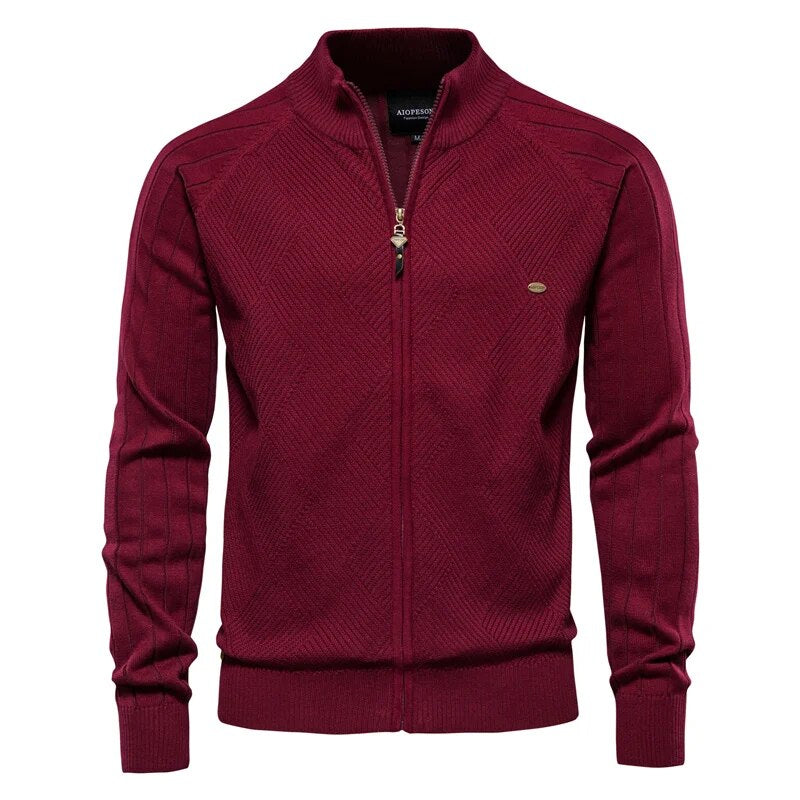 Waylon - Kuschelige und Legere College-Strickjacke