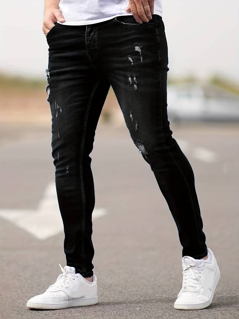 Malcolm – Herren-Jeans im Used-Look