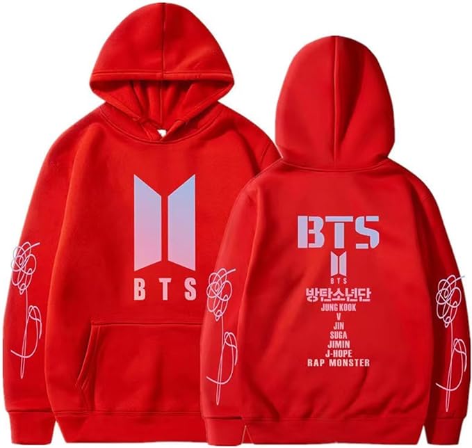 BTS Unisex Hoodie Casual Sweatshirt Cosplay Jacket Top