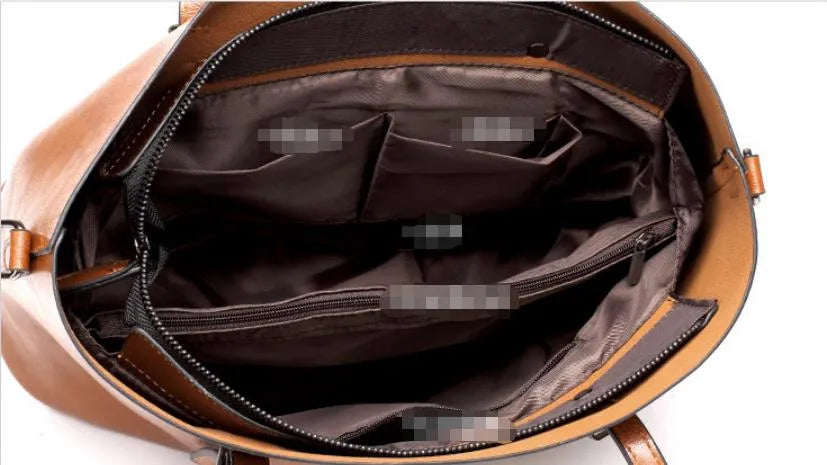 Jamie | Damen Vintage Leder Schultertasche